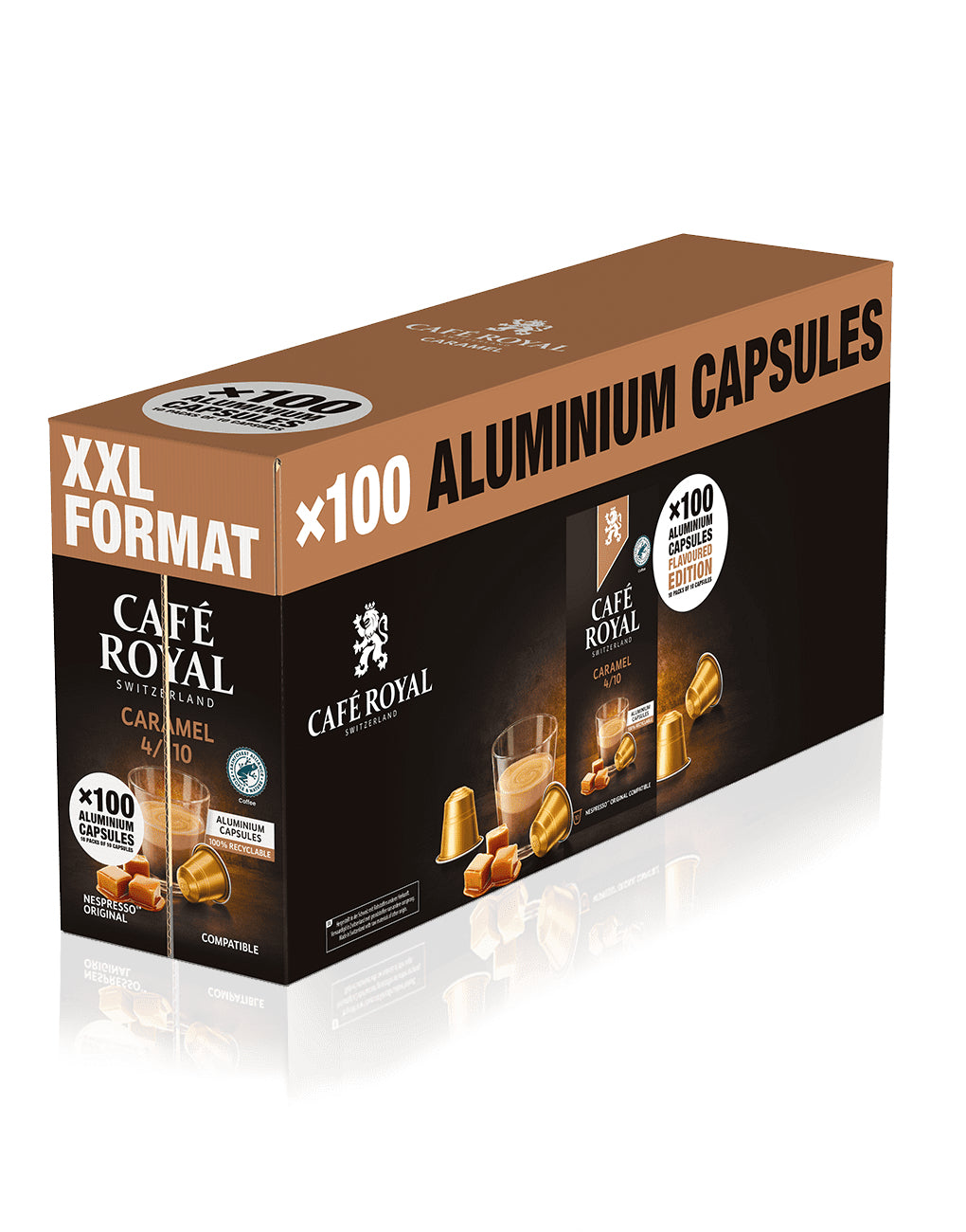 Café Royal Caramel Kaffeekapsel – Nespresso®-System, 100 Stück