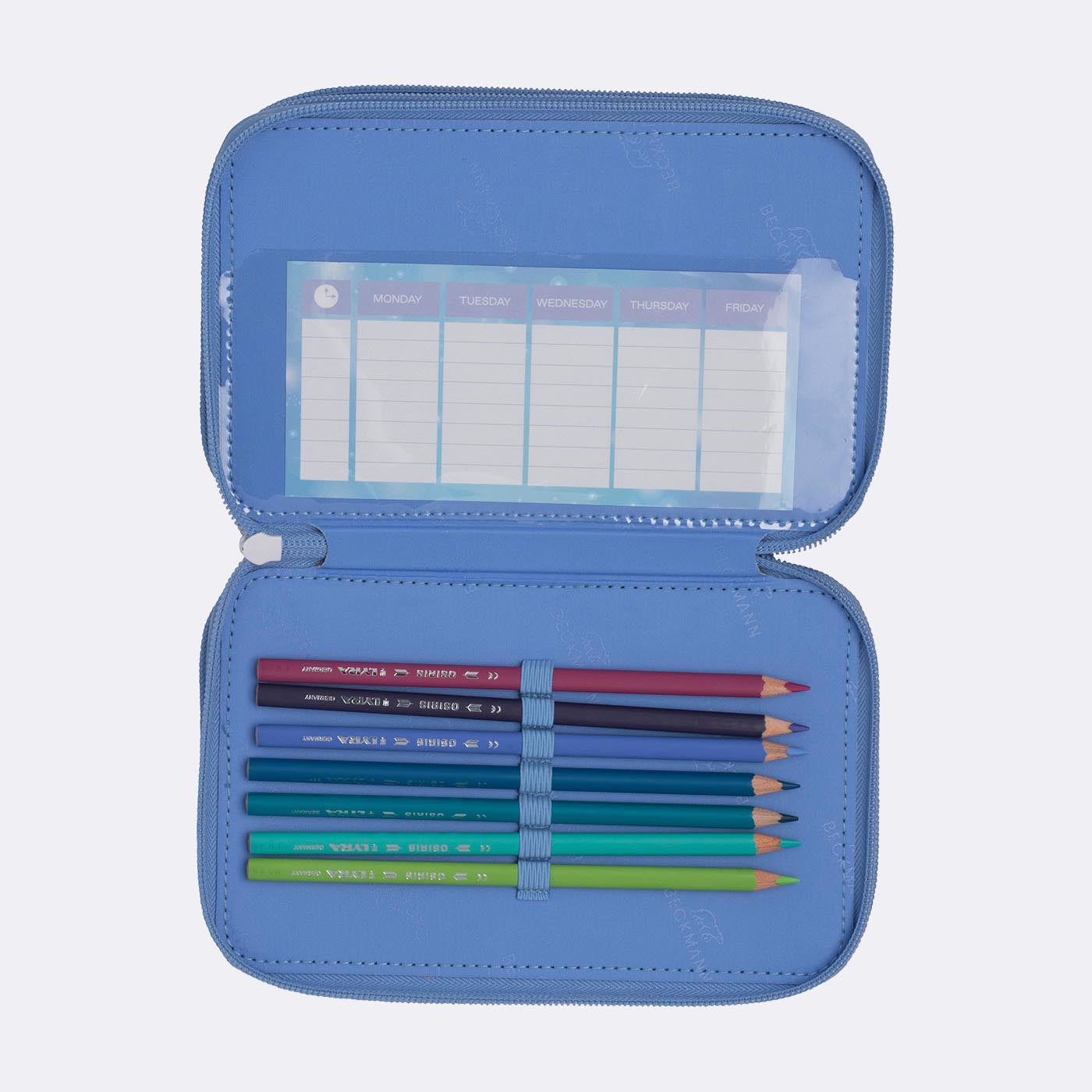 Beckmann Klassisches Dreifach-Etui, gefüllt, 27-teilig – Star Princess – Kunststoff – 13 × 20,5 × 7 cm