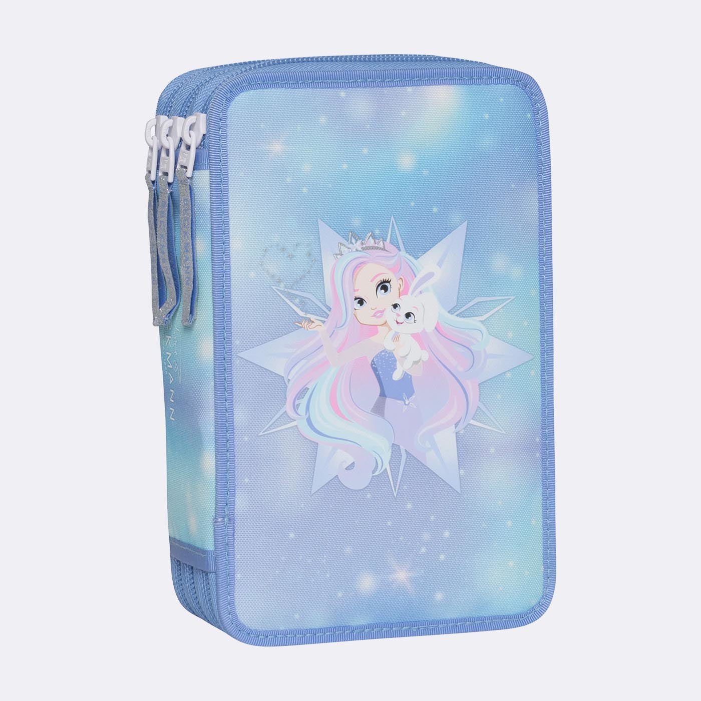 Beckmann Klassisches Dreifach-Etui, gefüllt, 27-teilig – Star Princess – Kunststoff – 13 × 20,5 × 7 cm