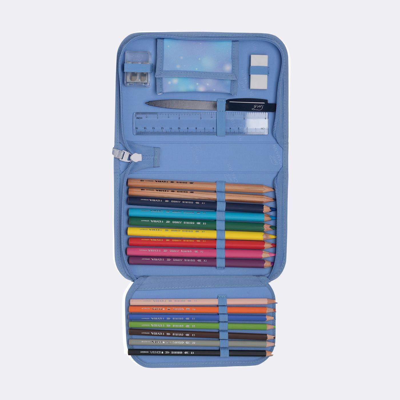 Beckmann Classic 1st Schuletui, gefüllt, 21-teilig – Star Princess – Kunststoff – 20,5 × 13,3 × 3,8 cm