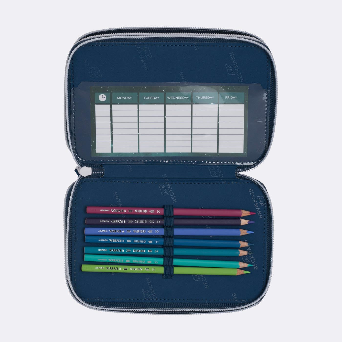 Beckmann Classic Etui Triple, gefüllt – Space Mission – Kunststoff – 13,0 × 20,5 × 7,0 cm