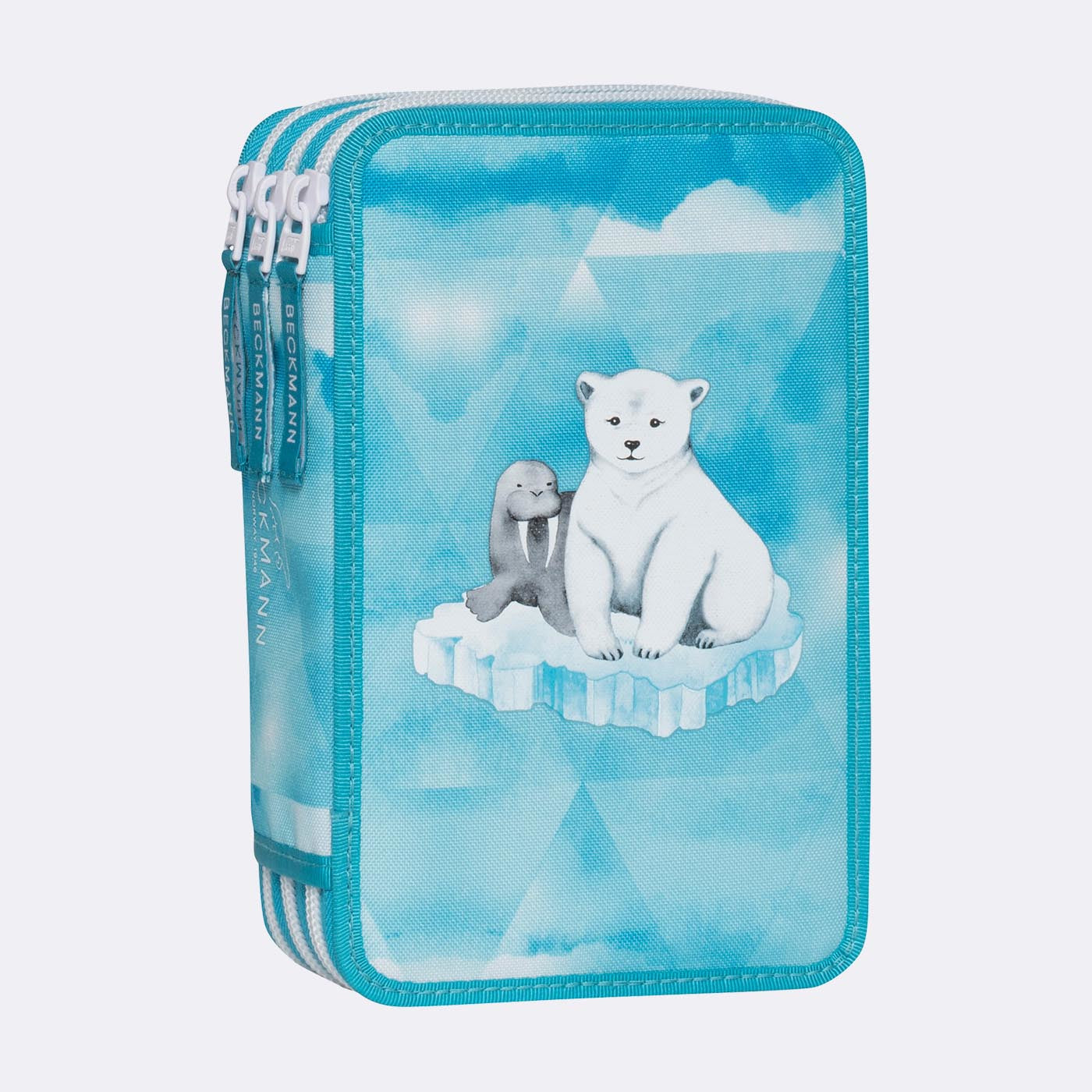 Beckmann Classic 1st Etui Triple, gefüllt – Arctic – Kunststoff – 13,0 × 20,5 × 7,0 cm
