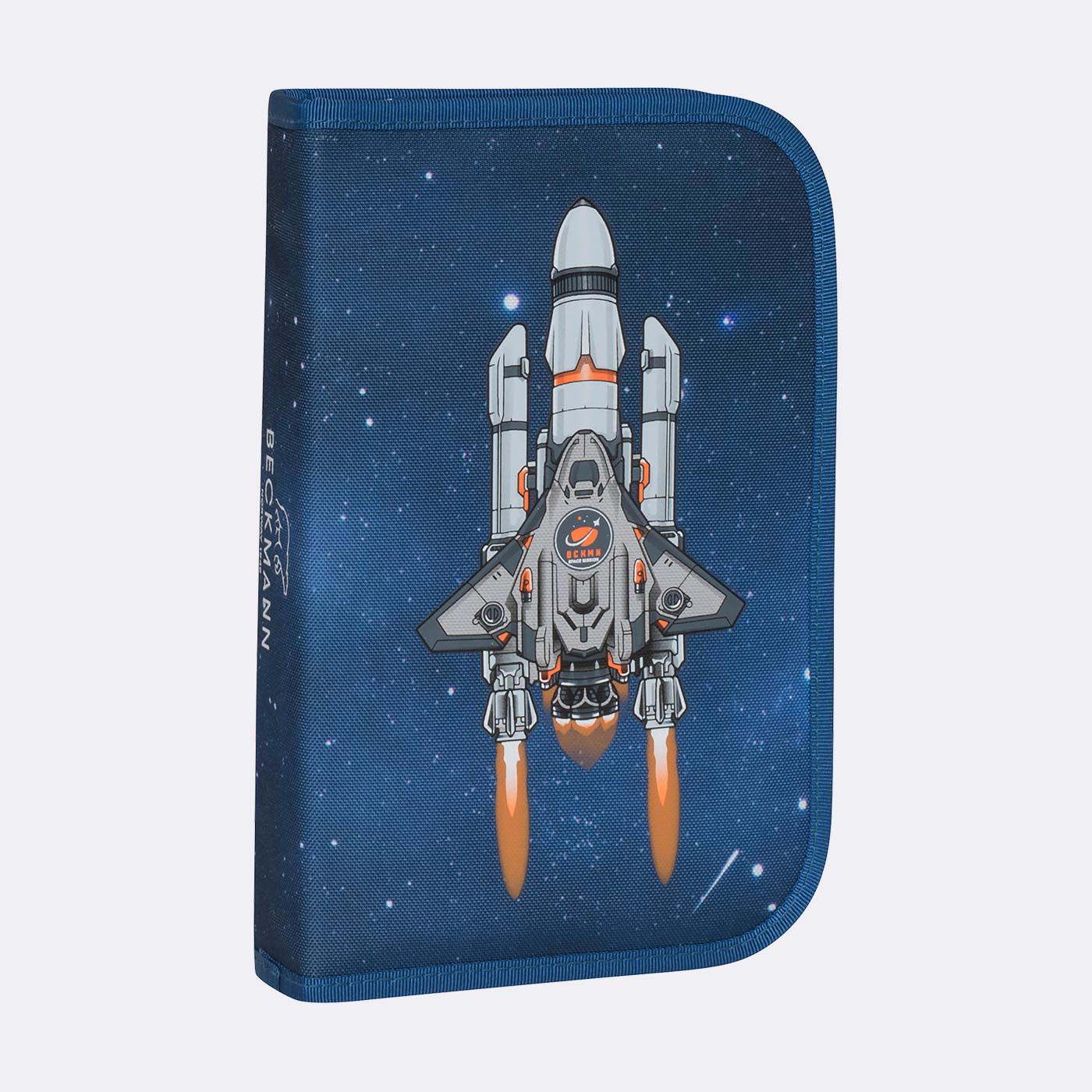 Beckmann Klassisches Schüleretui, gefüllt, 21-teilig – Space Mission – Kunststoff – 20,5 × 13,3 × 3,8 cm