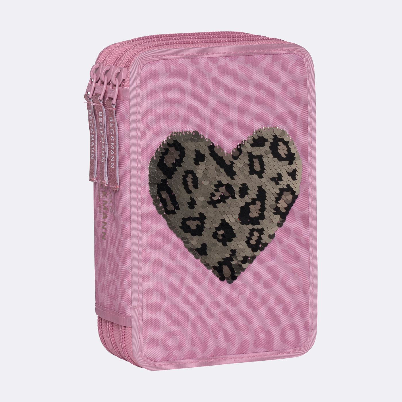 Beckmann Klassisches Dreifach-Etui, gefüllt – Furry – Kunststoff – 13,0 × 20,5 × 7,0 cm