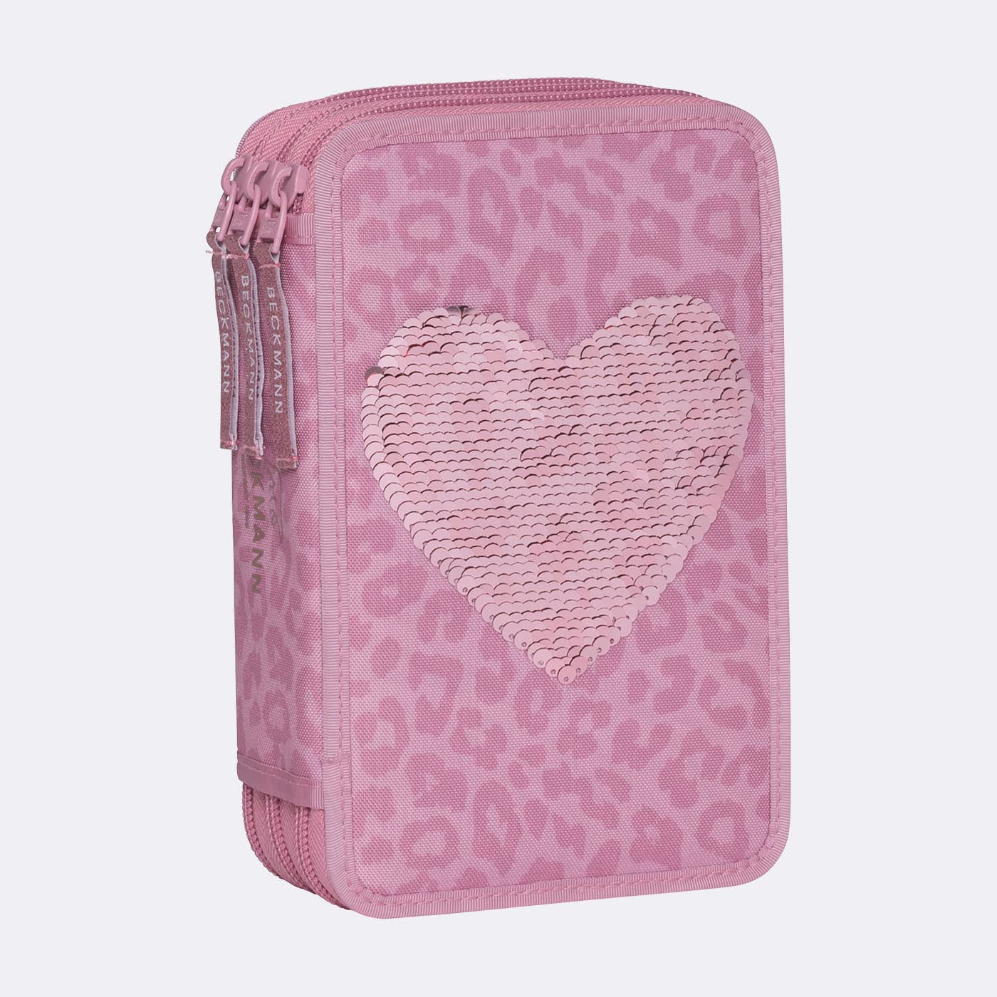 Beckmann Klassisches Dreifach-Etui, gefüllt – Furry – Kunststoff – 13,0 × 20,5 × 7,0 cm