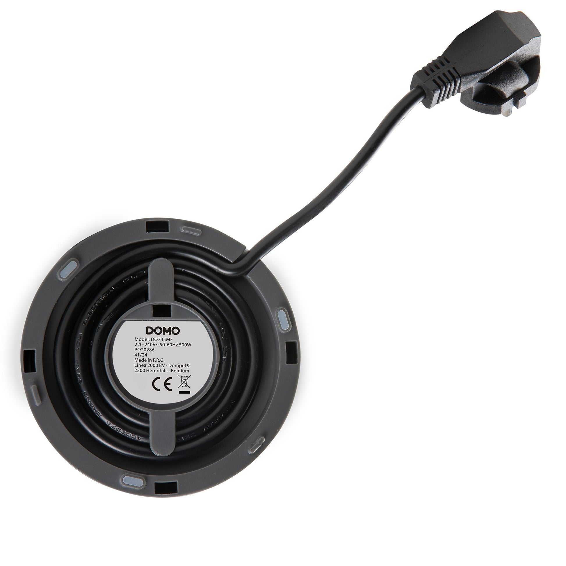 Domo Milchaufschäumer DO745MF – 300 ml, 500 W, Teflonbeschichtet – Grau