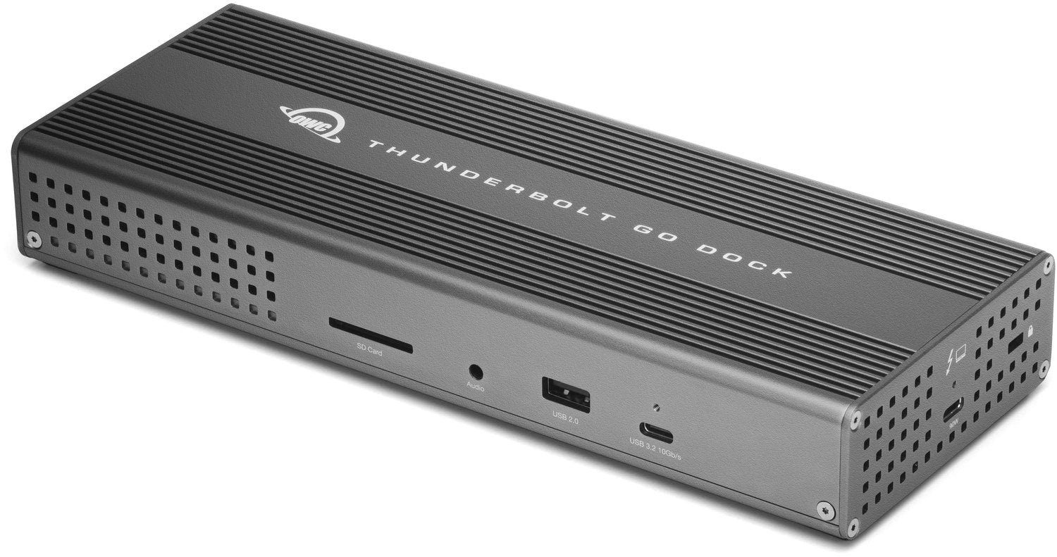 OWC Thunderbolt Go Dockingstation – Thunderbolt 4, 3× USB-A, 2× USB-C, 90 W PD, für Windows/Mac/ChromeOS