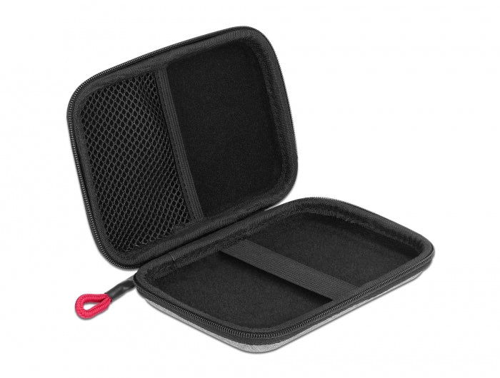 DeLOCK Schutztasche – für 2,5" SSDs, Polyester, schockresistent, 100 × 145 × 35 mm
