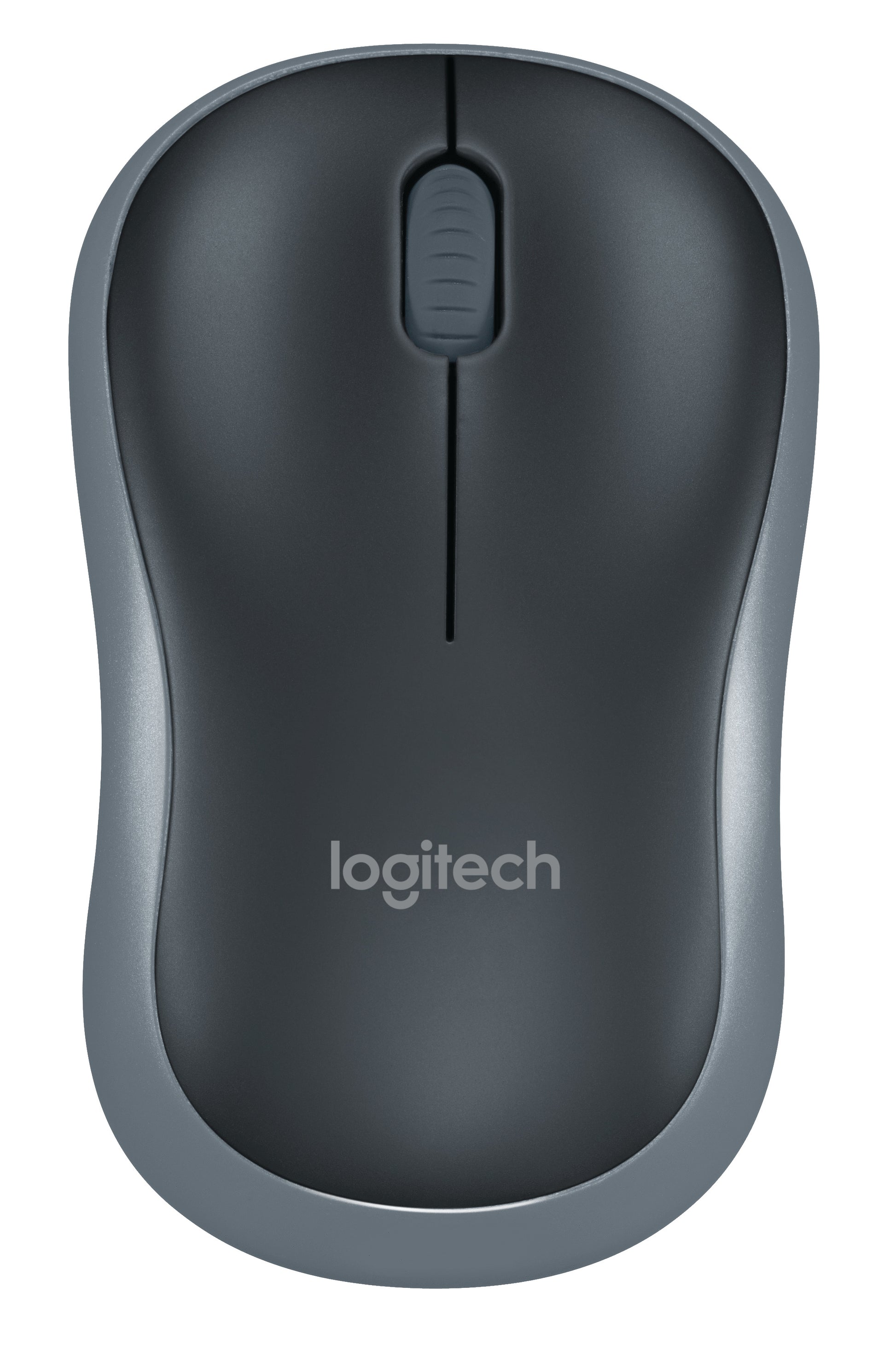Logitech M185 – Maus – Kabellos (2,4 GHz), 1000 DPI, beidhändig, Graphit, Grau