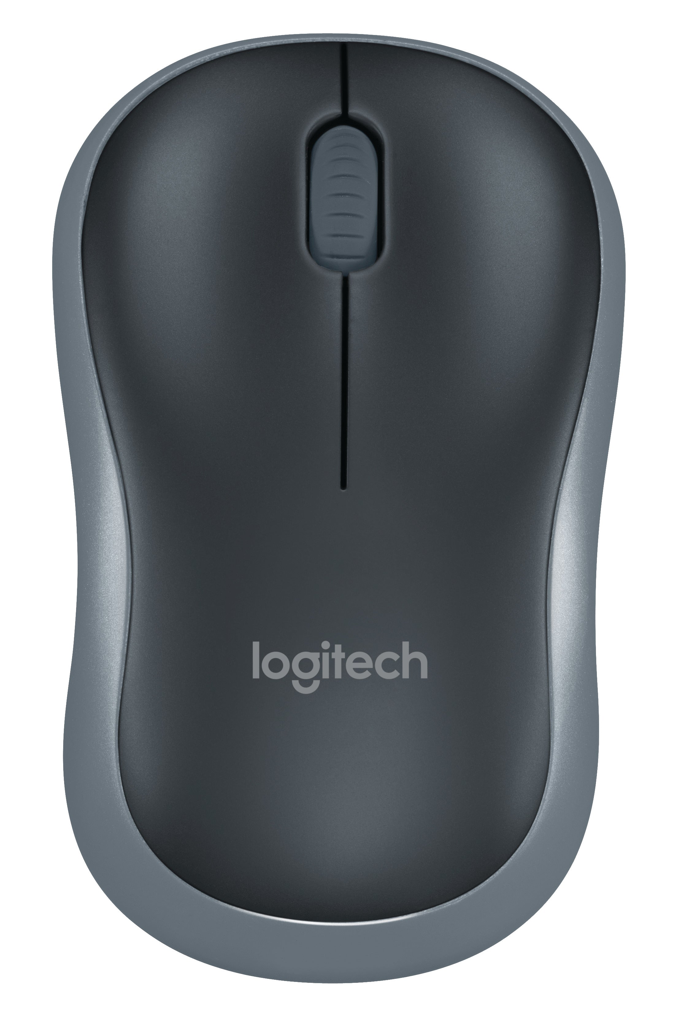 Logitech M185 – Maus – Kabellos (2,4 GHz), 1000 DPI, beidhändig, Graphit, Grau