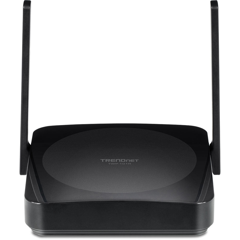 TRENDnet TWP-100R1K – Wireless HDMI Extender Set, 4K@24 Hz, 2× HDMI In/2× HDMI Out, 5.1 Audio, HDCP 1.4, LAN