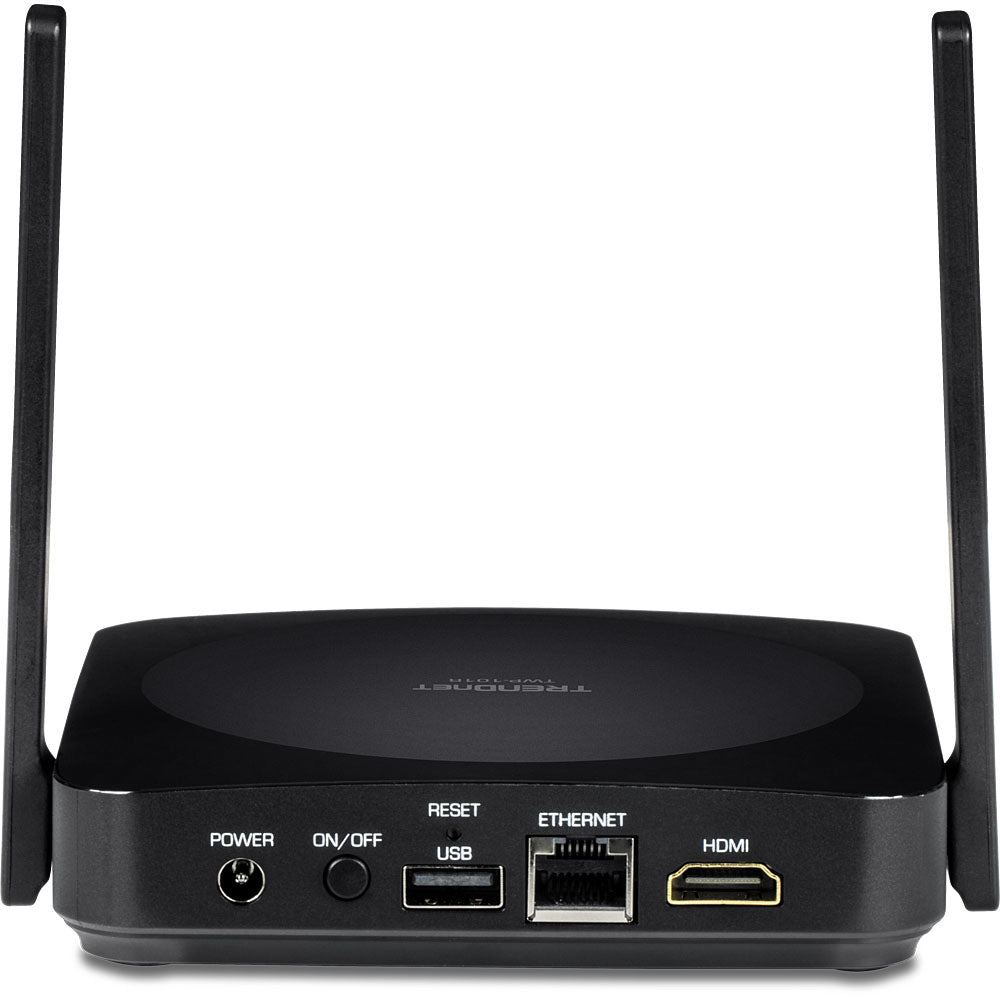 TRENDnet TWP-100R1K – Wireless HDMI Extender Set, 4K@24 Hz, 2× HDMI In/2× HDMI Out, 5.1 Audio, HDCP 1.4, LAN