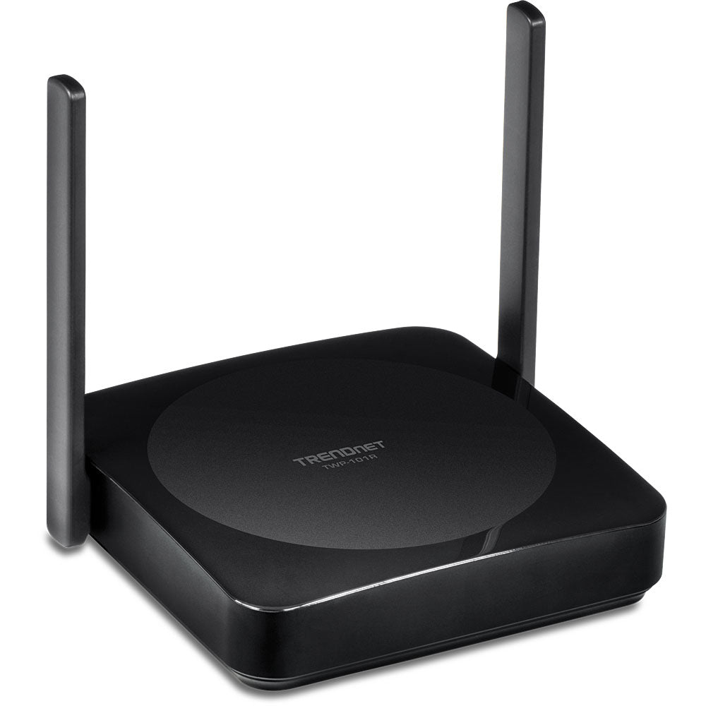 TRENDnet TWP-100R1K – Wireless HDMI Extender Set, 4K@24 Hz, 2× HDMI In/2× HDMI Out, 5.1 Audio, HDCP 1.4, LAN