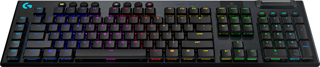 Logitech G G915 LIGHTSPEED – Gaming-Tastatur – mechanisch (GL Tactile) – Bluetooth & 2,4 GHz (Nano-Empfänger)