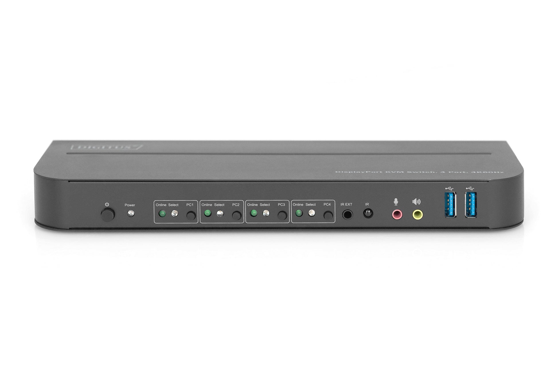 Digitus KVM-Switch 4×1, DisplayPort/HDMI, USB, 4K (4096 × 2160)
