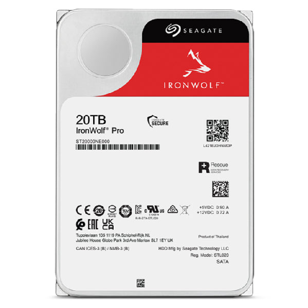 Seagate IronWolf Pro ST20000NT001 – 20 TB, NAS RAID bereit