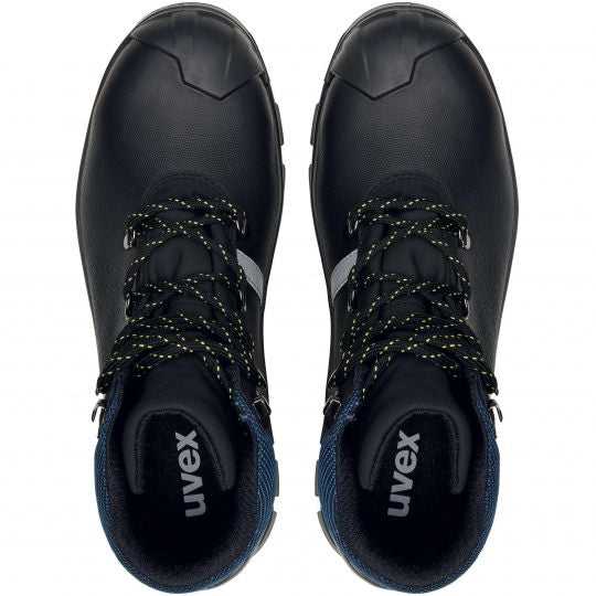 Uvex 2 Construction Sicherheitsstiefel S3 – Schwarz/Blau – Grösse 51, Weite 11