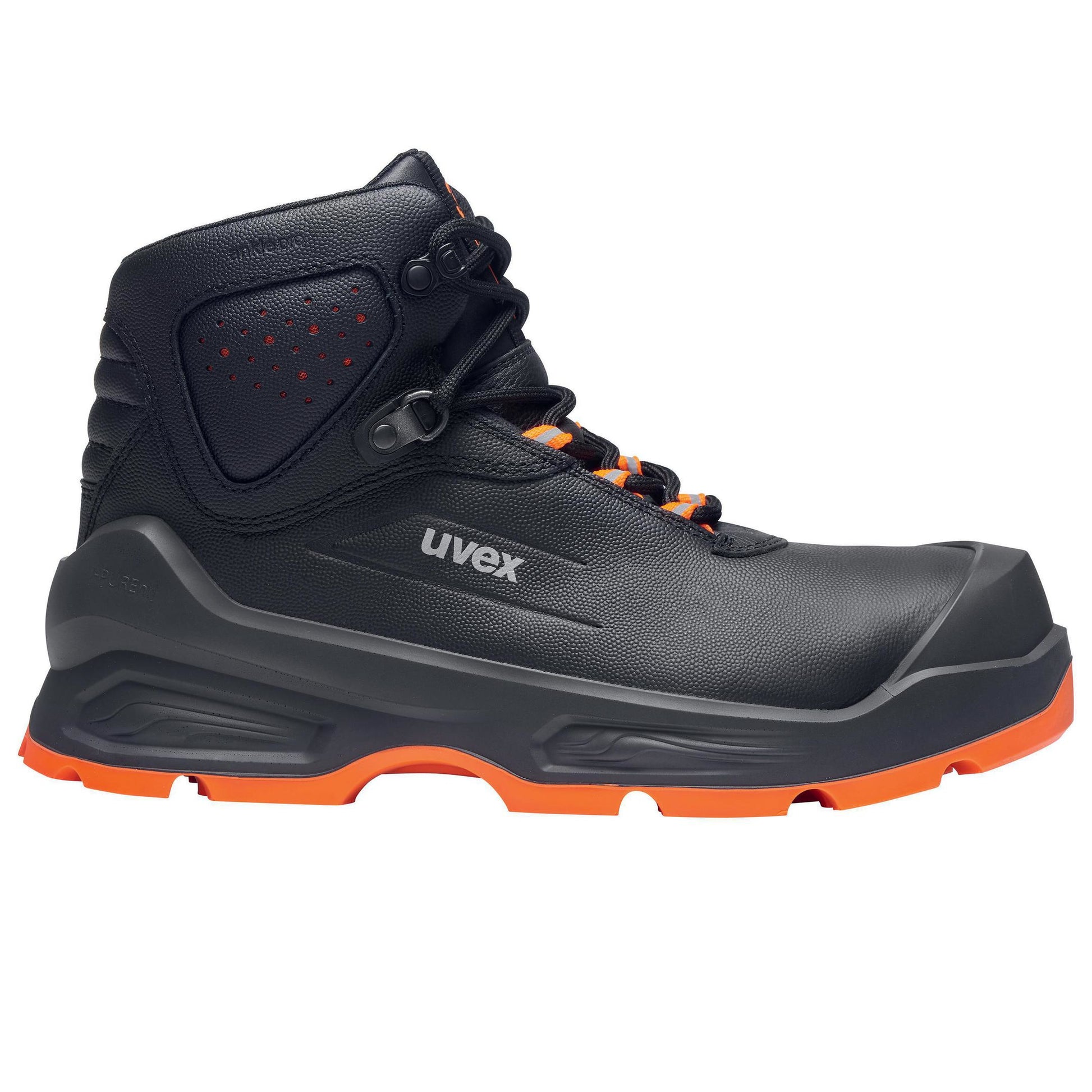 Uvex 3 Sicherheitsstiefel S3 – Schwarz/Orange – Grösse 50, Weite 11