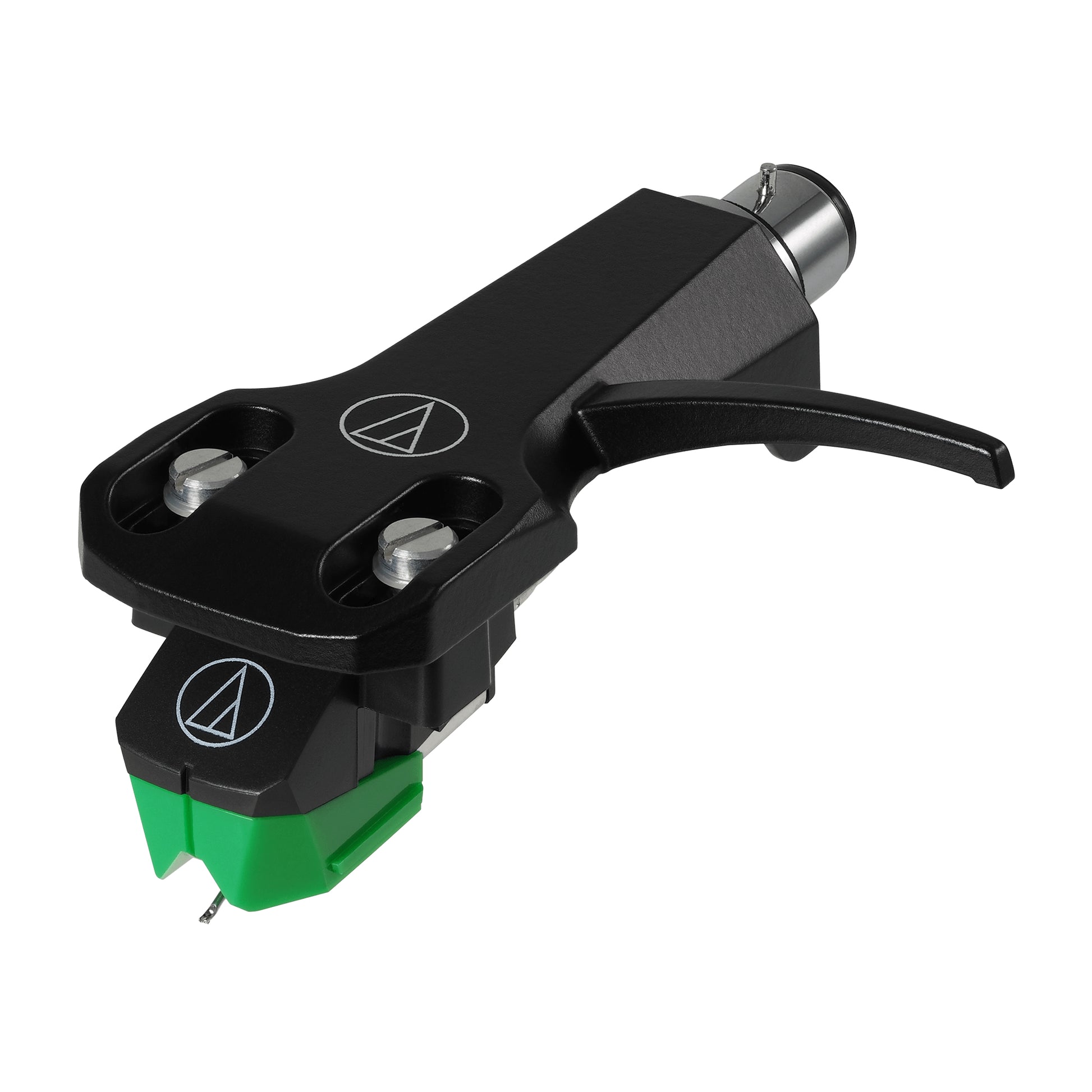 Audio-Technica AT-VM95E/H – Phono-Tonabnehmer (Moving Magnet), 4 mV, inkl. Headshell, Schwarz