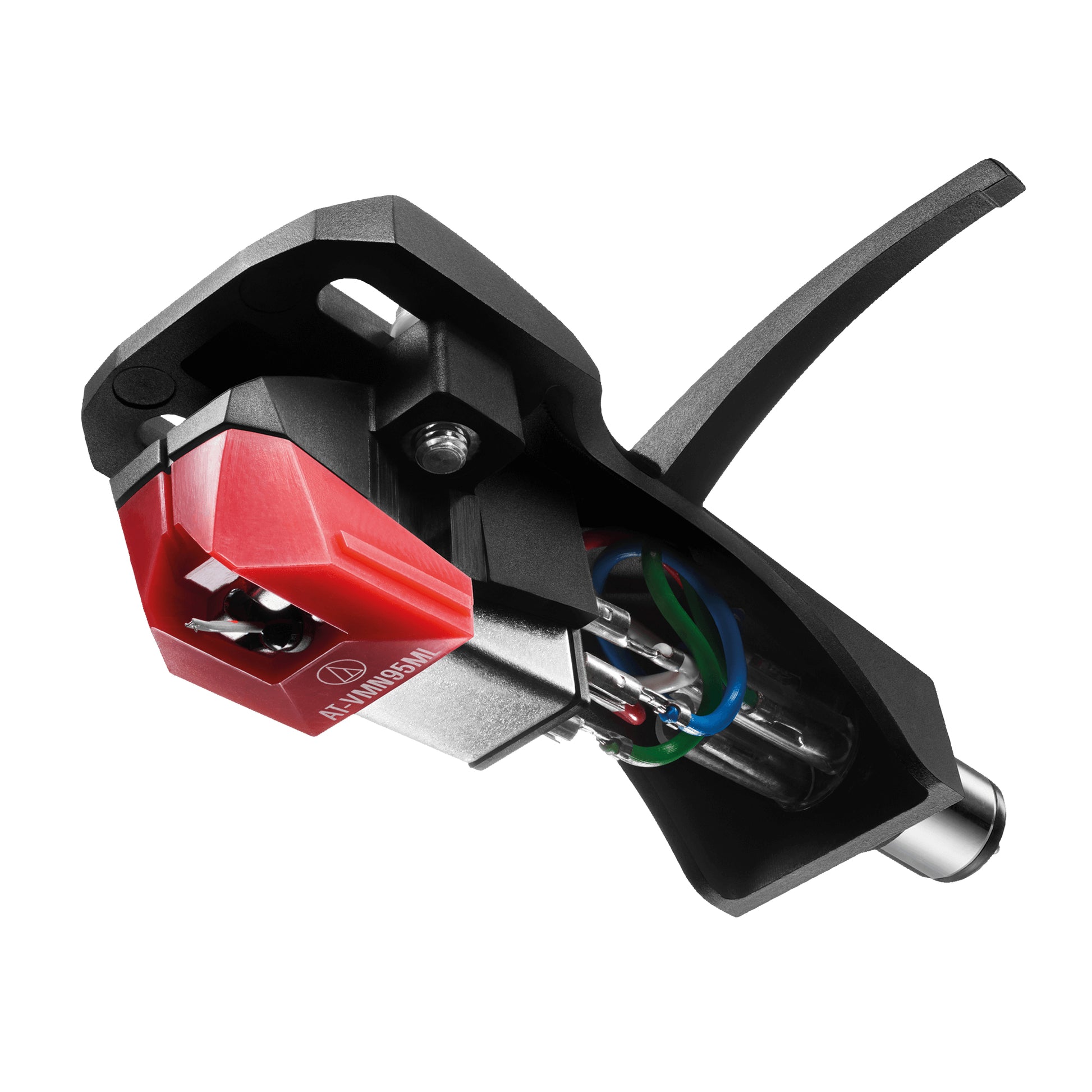 Audio-Technica AT-VM95ML/H – Tonabnehmerkopf, inkl. AT-HS6 Headshell, Silber