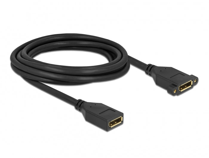 DeLOCK DisplayPort Verlängerung DP 1.2 4K 60 Hz – 3 m – verriegelbar