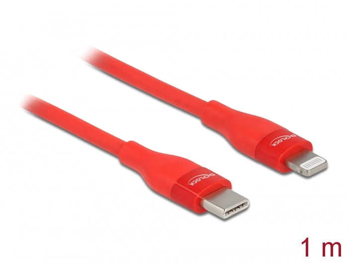 DeLOCK Daten- & Ladekabel – USB-C auf Lightning 1 m, MFi zertifiziert, 27 W – für iPhone/iPad