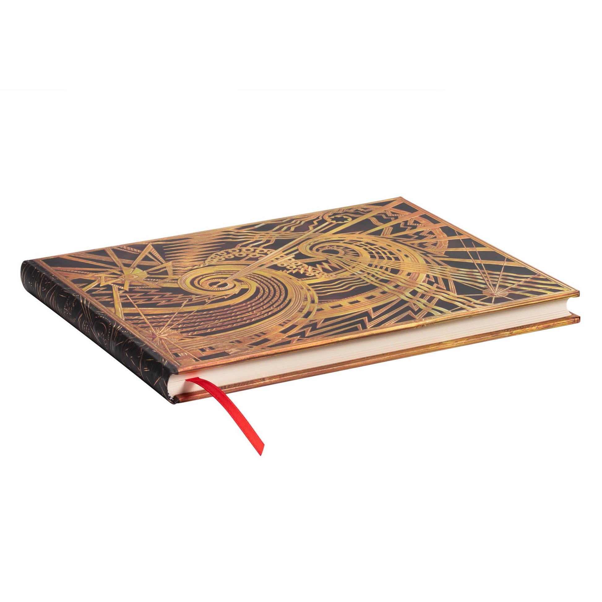 Paperblanks Das Chanin-Spirale Gästebuch – 230 × 180 mm – 144 Seiten – Fadenbindung, Kartoneinband, gelb
