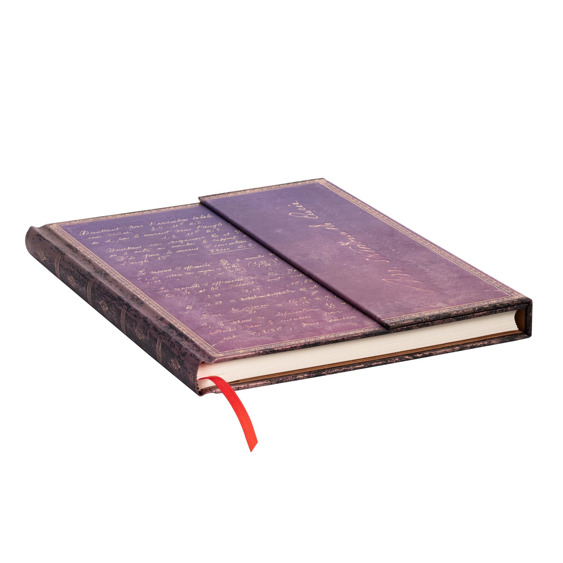 Paperblanks Notizbuch – 180 × 230 mm – 5 mm liniert – 144 Seiten – 120 g/m² – Hardcover, Lesezeichen – Violett