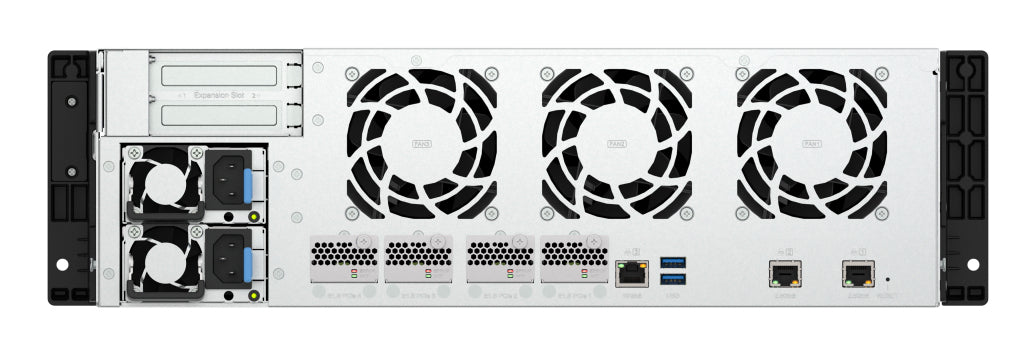 QNAP TS-h1655XeU-RP-8G-12H05 NAS – 12×24 TB, Intel Atom C5125