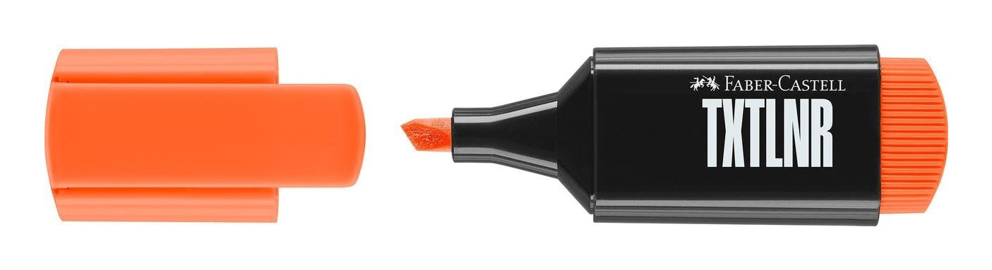 Faber-Castell Textmarker – Orange, Keilspitze, nachfüllbar