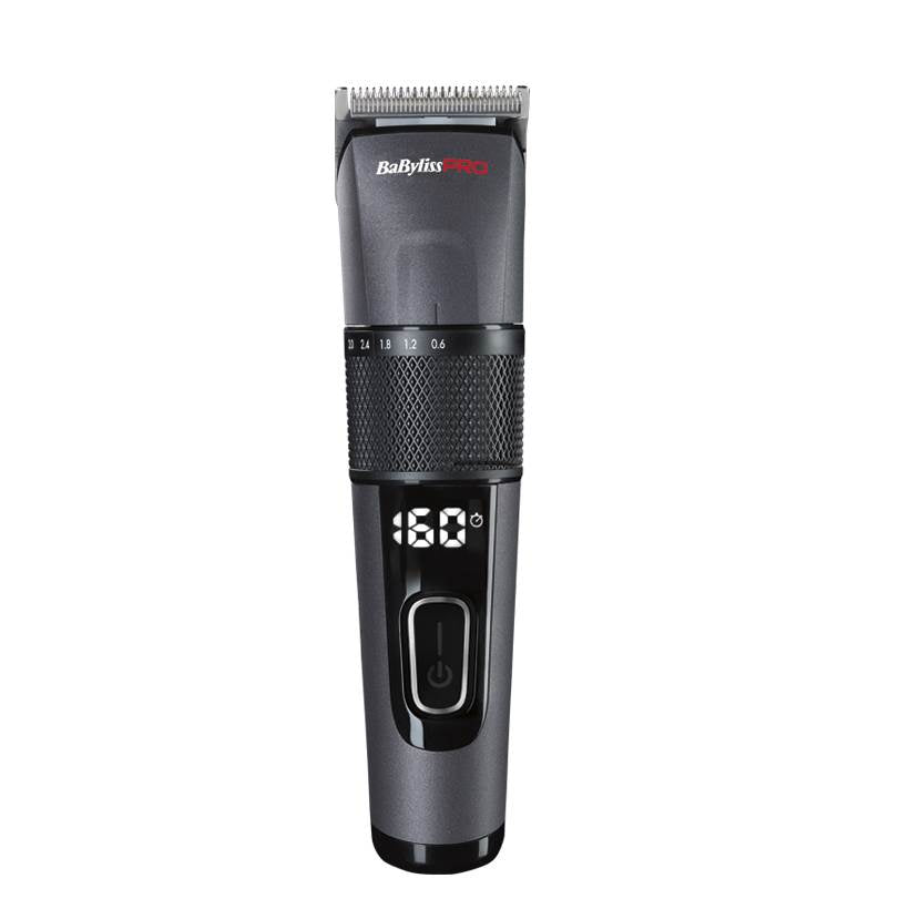 BaByliss Haarschneider Cut-Definer+ – 160 min Akku, 5 Schnittstufen, 0,6–25 mm – Grau/Schwarz – Edelstahlmesser