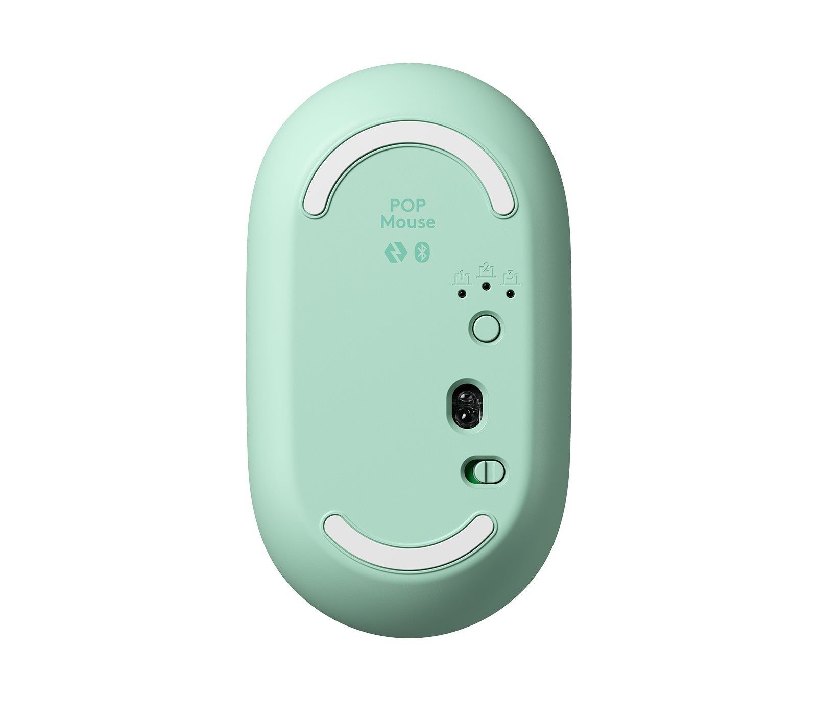 Logitech POP Mouse Daydream Mint Maus – kabellos, Bluetooth + 2,4 GHz, 4'000 dpi, 4 Tasten, beidhändig, grün
