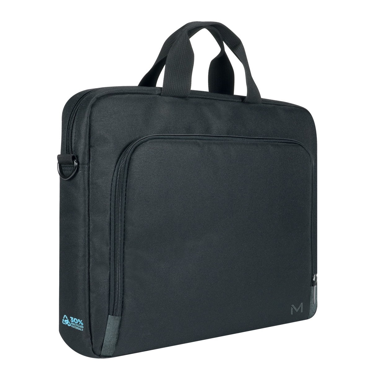 Mobilis The One Notebook-Tasche bis 16" – 30% recyceltes Polyester (GRS), wasserfest – Schwarz