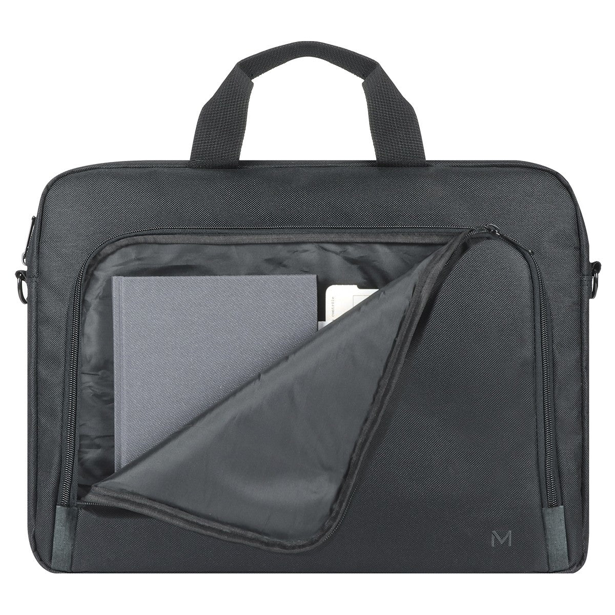 Mobilis The One Notebook-Tasche bis 16" – 30% recyceltes Polyester (GRS), wasserfest – Schwarz