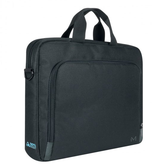 Mobilis Notebook-Tasche bis 14" – 30% recycelt, GRS – Schwarz