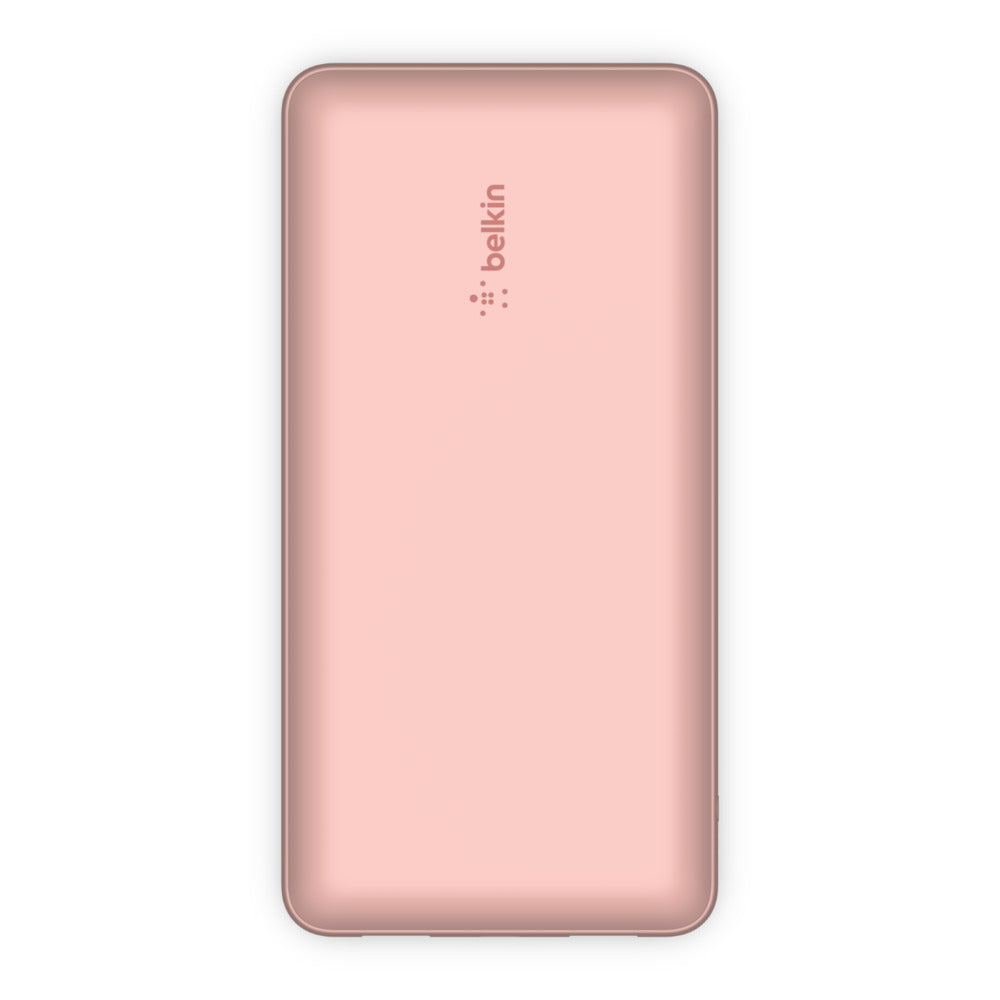 Belkin Powerbank 20000 mAh, 1× USB-C, 2× USB-A, für Smartphones, Tablets, Rosa