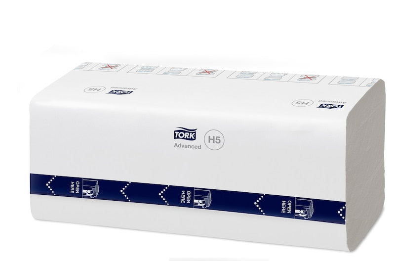 Tork PeakServe Falthandtuch – Endlos, 1-lagig, weiss, 201 × 225 mm, für Tork H5, 12×270 Stk.