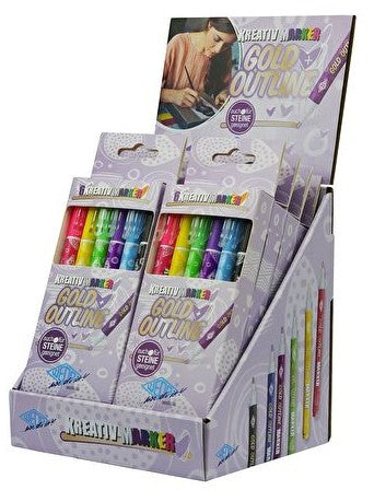 Wedo Kreativmarker für Permanent-Marker – mehrfarbig, 6er Set