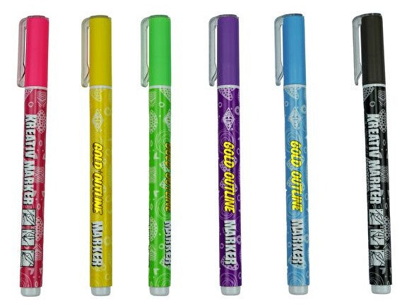 Wedo Kreativmarker für Permanent-Marker – mehrfarbig, 6er Set