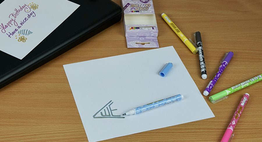 Wedo Kreativmarker für Permanent-Marker – mehrfarbig, 6er Set