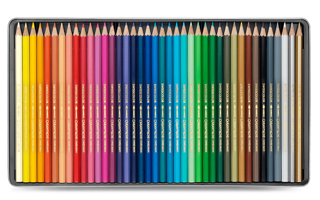 Caran d-Ache Caran d’Ache Swisscolor Farbstifte – 40 Farben, Ø 2,8 mm