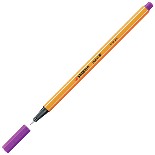STABILO point 88 ARTY Fineliner – 24 Stk., 0,4 mm, sortiert, Cap-Off