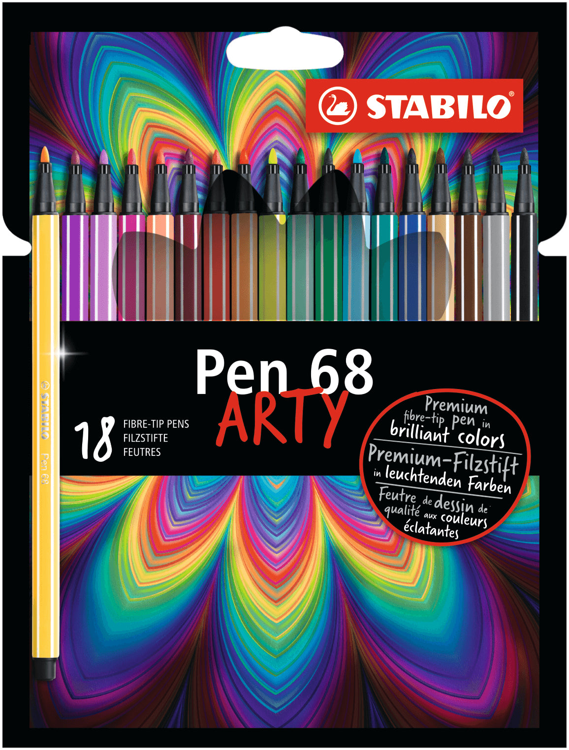 STABILO Filzstifte, Strichbreite 1 mm, 18 Farben