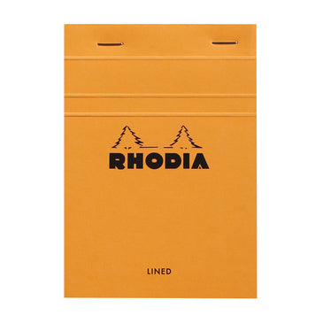 Rhodia Notizblock – A6 – liniert – 80 Blatt – perforiert – orange – PEFC