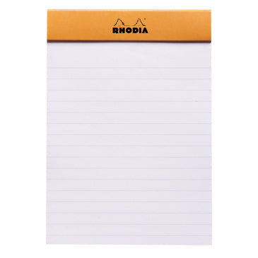 Rhodia Notizblock – A6 – liniert – 80 Blatt – perforiert – orange – PEFC
