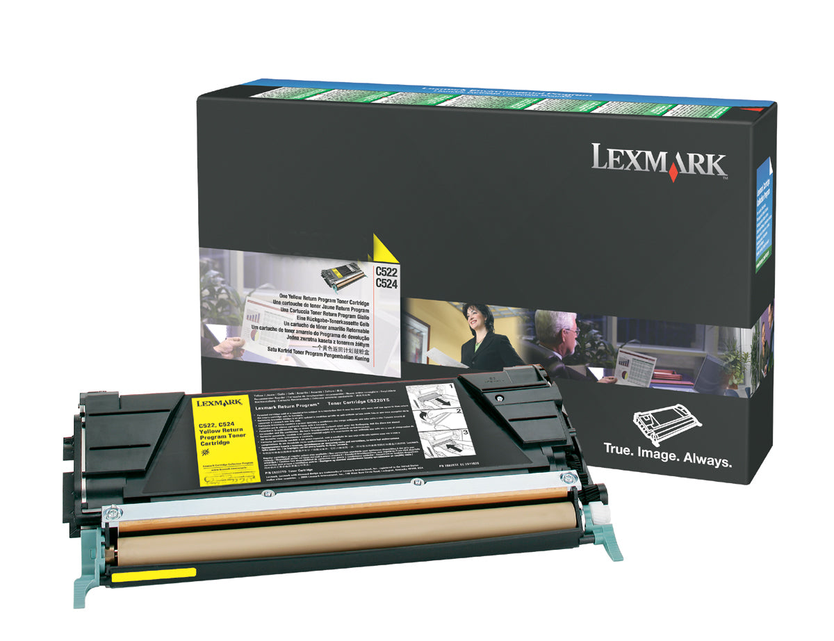 Lexmark Toner – Gelb, 3000 Seiten – für Lexmark C522/C524/C53x