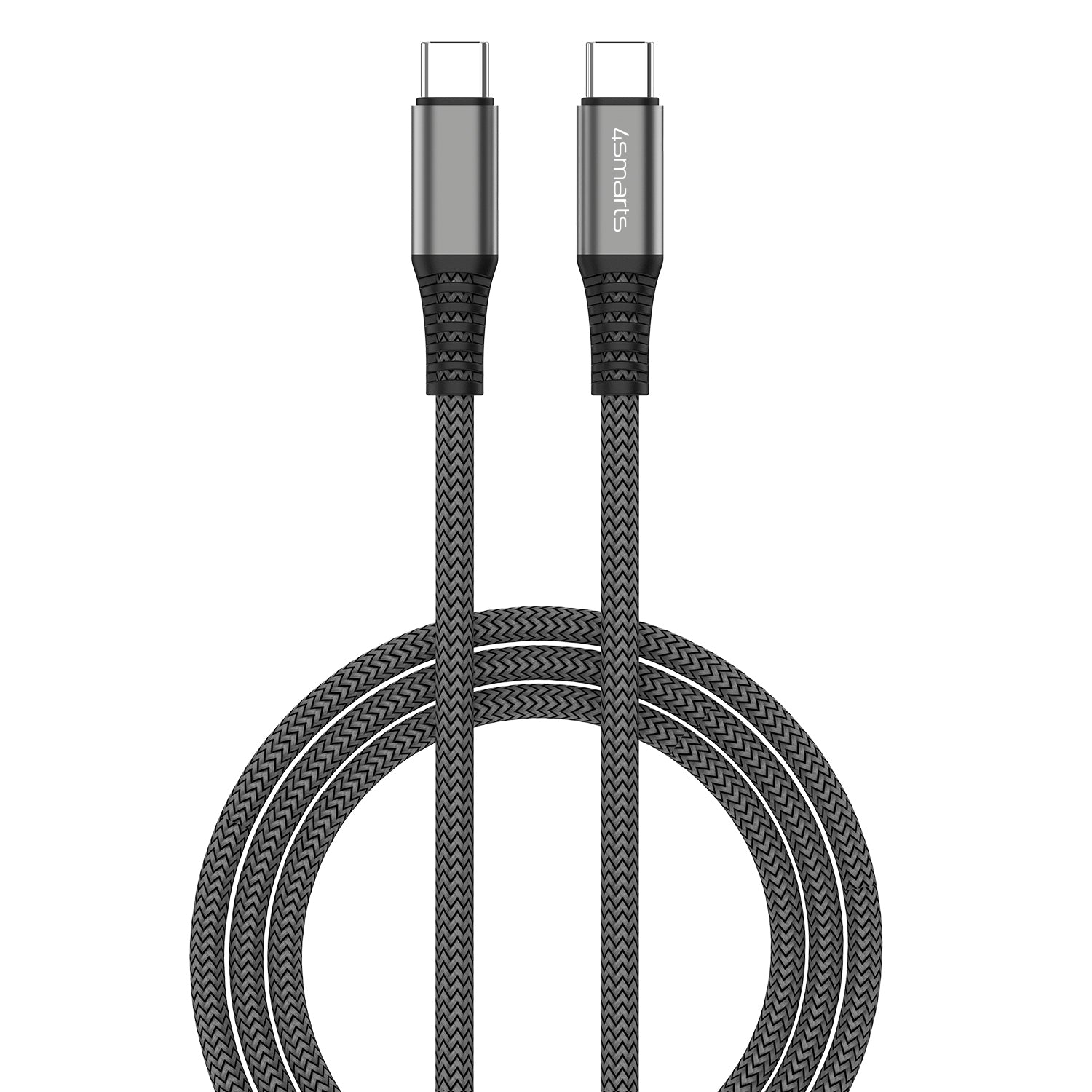 4smarts Daten- & Ladekabel – USB-C auf USB-C 3 m, 100 W, geflochten – für USB-C Geräte
