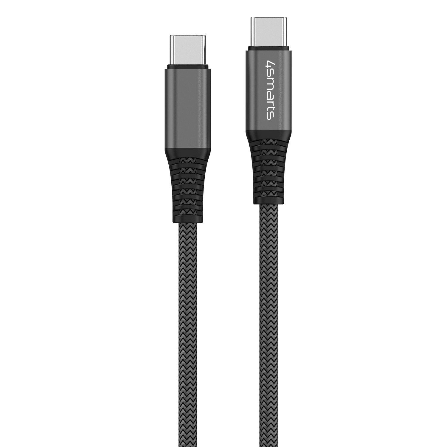 4smarts Daten- & Ladekabel – USB-C auf USB-C 3 m, 100 W, geflochten – für USB-C Geräte