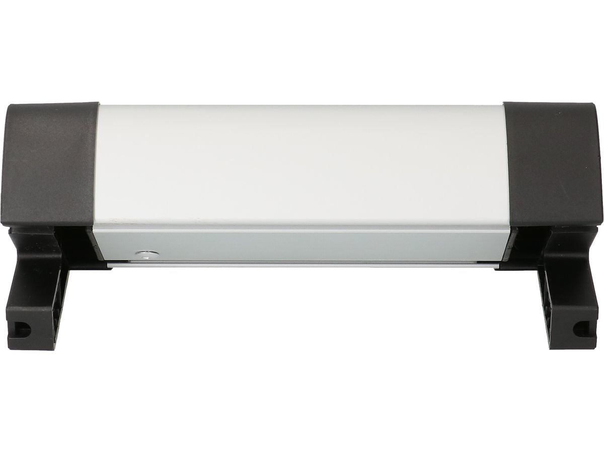 Max Hauri AG Max Hauri Alu-Office-Line Tischsteckdosenleiste, 4×T13, 3×USB, 2,5 m, ohne Schalter – schwarz/silber