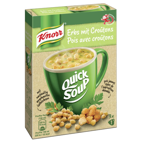Knorr Erbsensuppe & Croûtons – 62 g